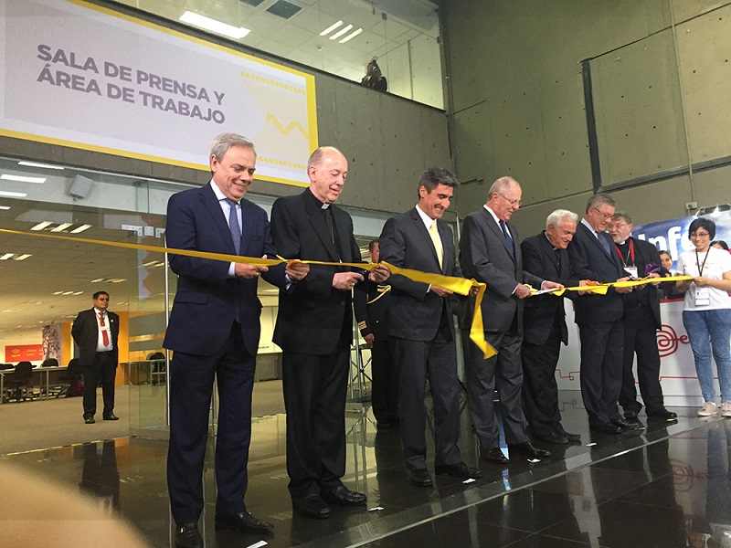 Telefónica aliado tecnológico con su telefonía móvil en la visita del Papa Francisco.