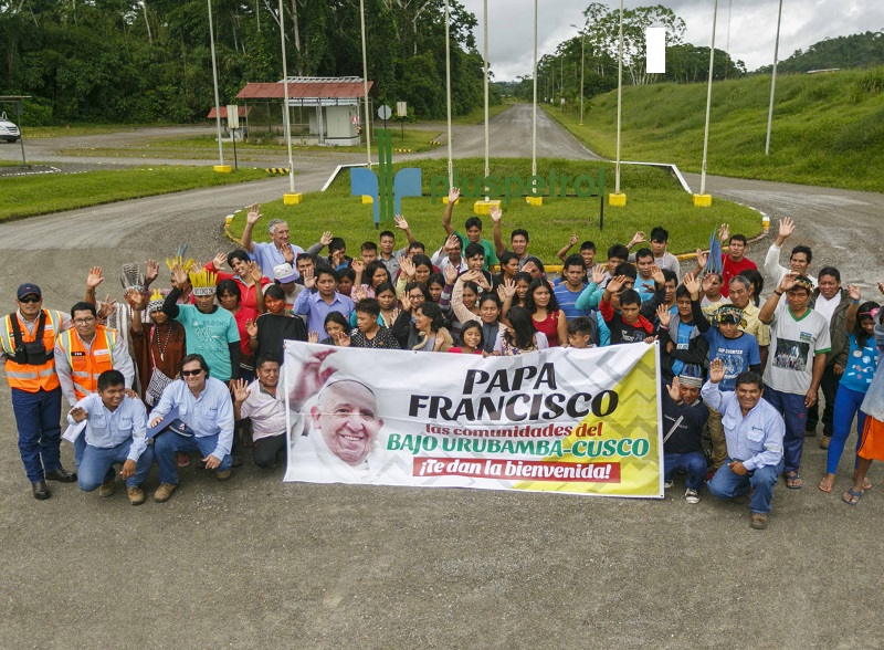 Comunidades Nativas del Bajo Urubamba participan del encuentro con el Papa Francisco