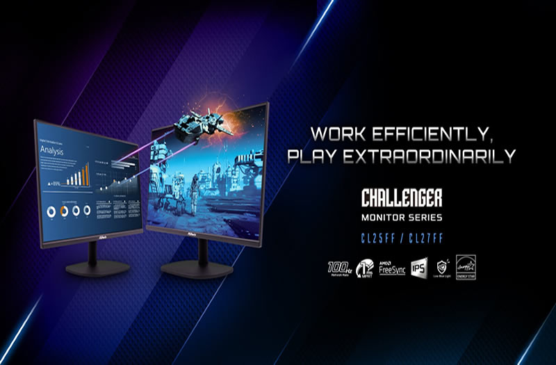 ASRock lanza su nueva serie de monitores Challenger para gaming