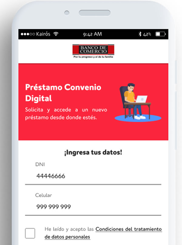 Banco del Comercio ofrece a la PNP préstamos digitales de rápido acceso