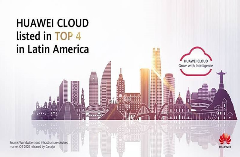Según Canalys: HUAWEI CLOUD tiene cuarto lugar en crecimiento en el cloud en Latam