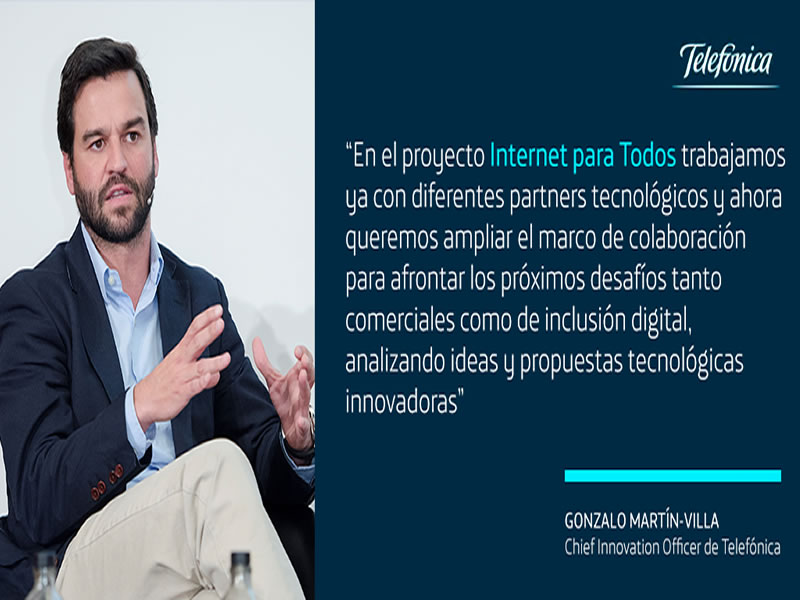 Convocatoria global “Desafío IPT”,  lanza Telefónica para su proyecto “Internet para Todos”