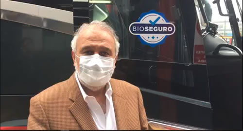 Cruz del Sur y Marcopolo, incorpora sistema de desinfección mediante la aplicación de rayos UV