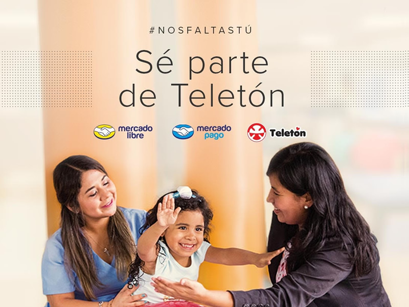 Dona en un clic: Mercado Libre se une a la Teletón como medio de recaudación