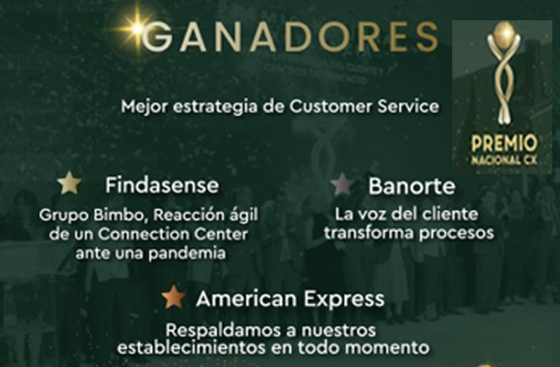 FINDASENSE MÉXICO se lleva dos oros en el Premio Nacional Customer Experience 2022