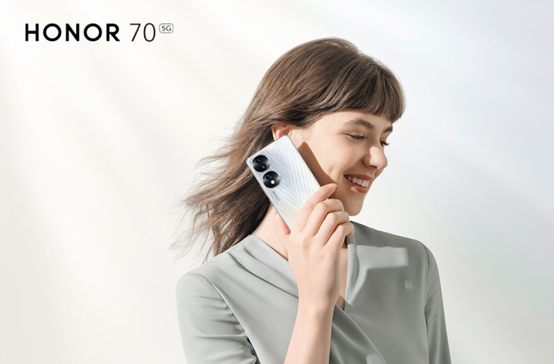 HONOR 70 destaca por ser el primer y único en el mundo en tener el sensor SONY IMX800