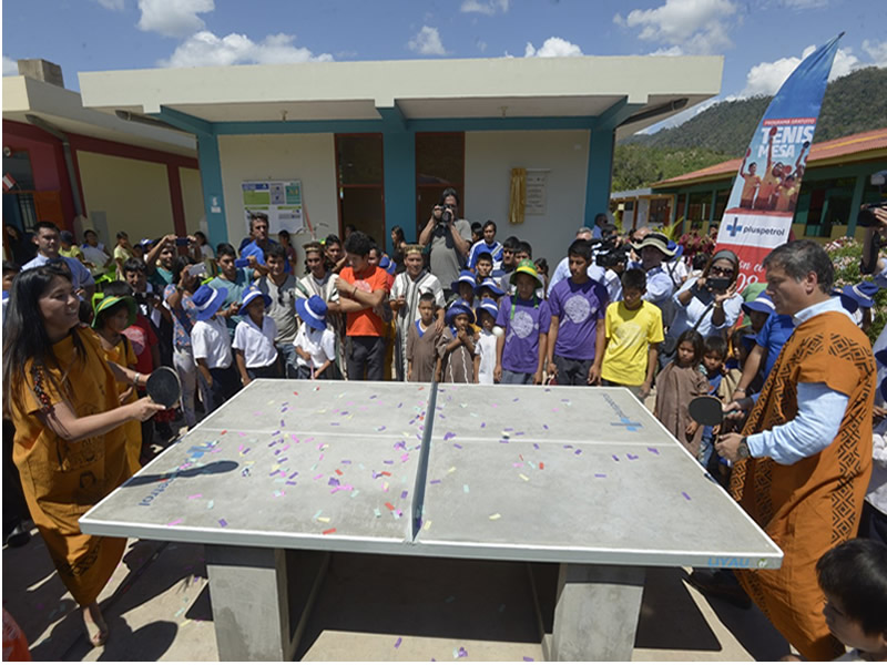 Inauguran  programa de tenis de mesa en beneficio de 6,000 niños de Satipo