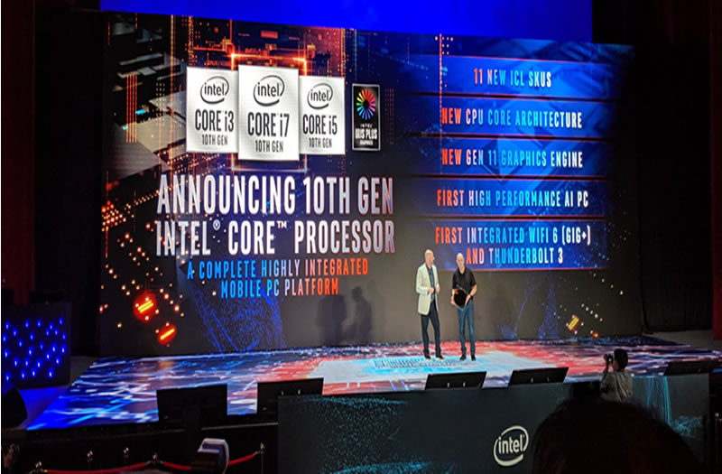 CES 2020: Intel anuncia la  décima generación CPUs para portátiles
