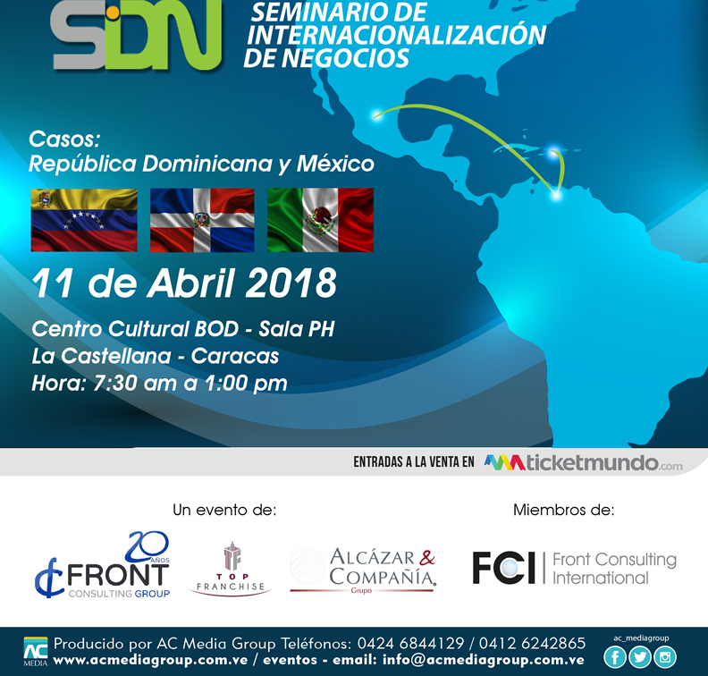 IV Seminario de Internacionalización de Negocios brindará rutas de expansión hacia México y República Dominicana