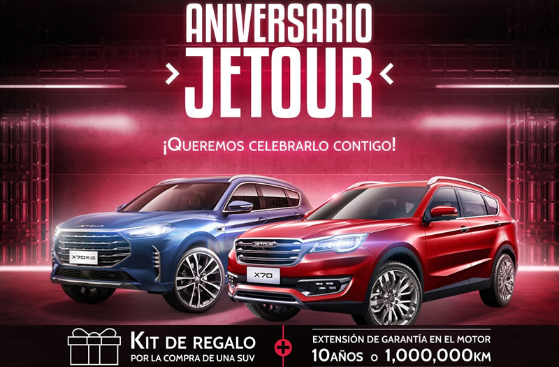 ¡Jetour está de aniversario! La marca brindará beneficios a todos sus clientes