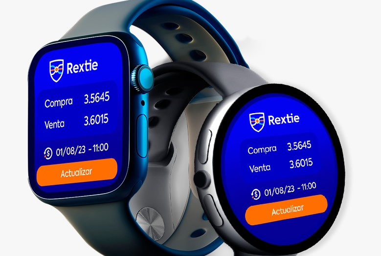 REXTIE Lanza la primera app con el tipo de cambio para smartwatch