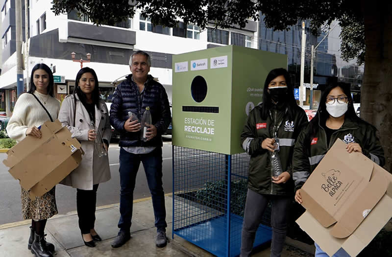 Statkraft Perú, Recicla LATAM y la Municipalidad de San Isidro inauguran estación de reciclaje en el centro empresarial del distrito