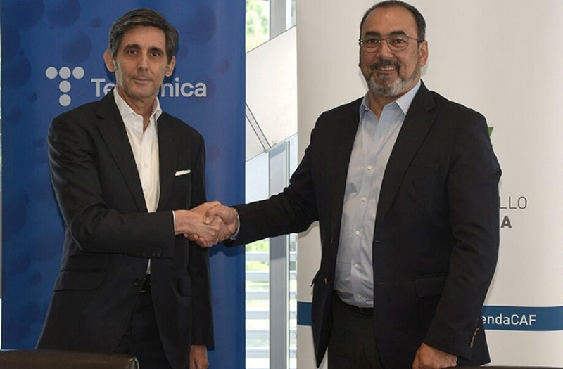 Telefónica y la CAF, promueven nuevo acuerdo de cooperación entre ambas entidades.