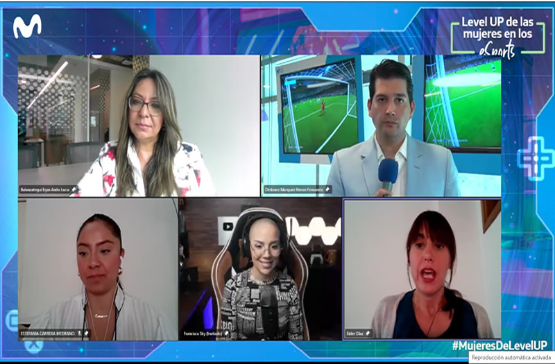 Telefónica Hispam realizó el conversatorio “Level UP de las mujeres en los eSports”
