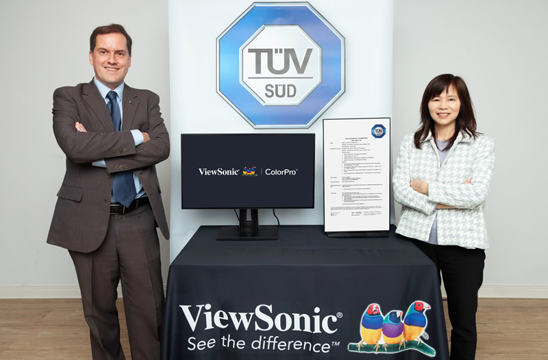ViewSonic anuncia alianza con TÜV SÜD para desarrollar pruebas de color para daltonismo en monitores